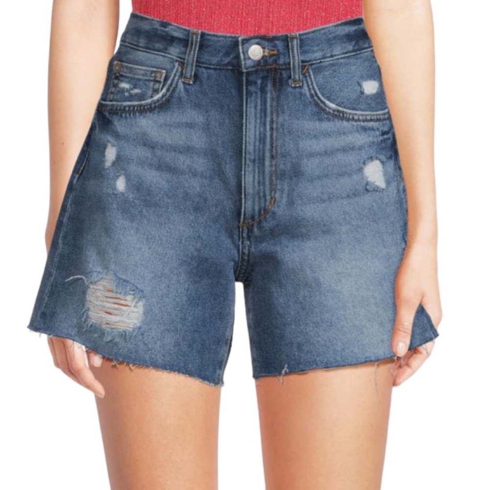 Joes Jeans Mid Rise Distressed Denim Shorts SZ 31 NWT
